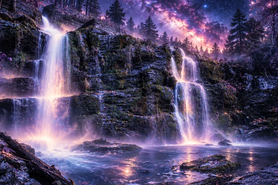Bittersweet Falls wallpaper graded for Ethereal theme