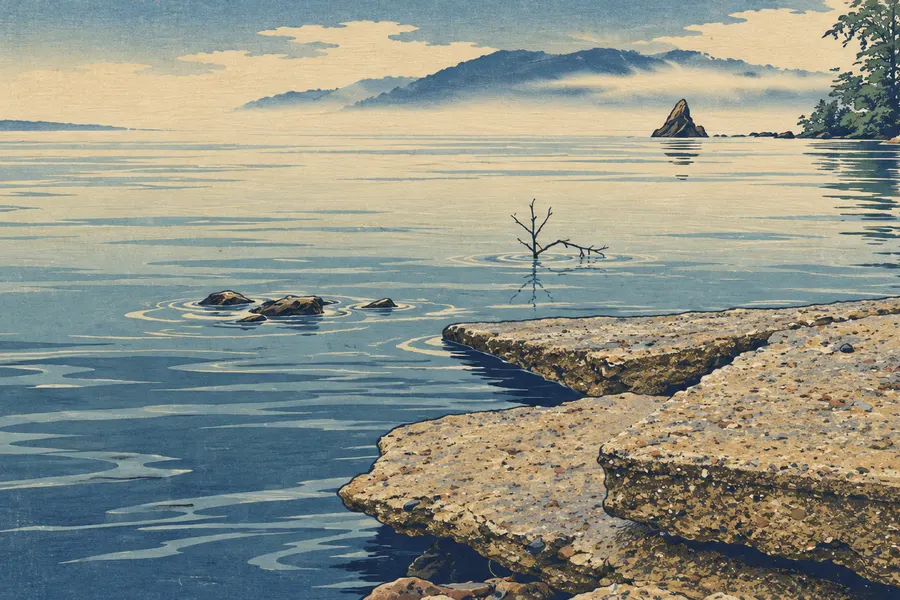 Thompsons Point wallpaper graded for Kanagawa theme