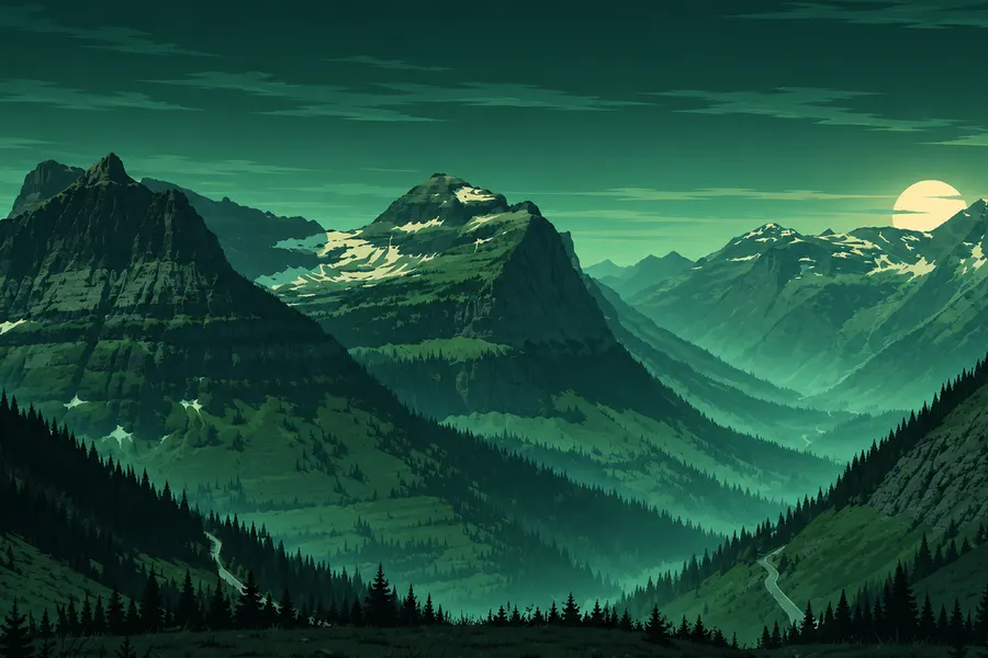 Highline View wallpaper graded for Osaka Jade theme